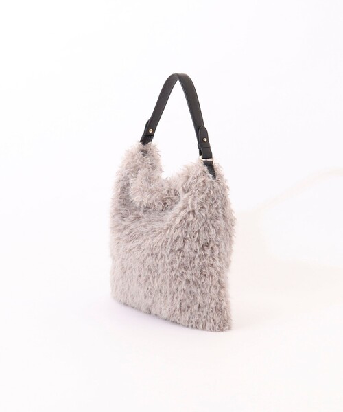 NOLLEY’S（ノーリーズ）の「フェイクファーワンショルダーバッグ（ショルダーバッグ・レディース・オフホワイト/グレー・FREE）」の21枚目の写真