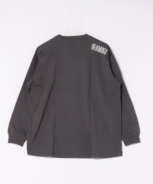 HEAD ROCK（ヘッドロック）の「長袖オーバーサイズTシャツ（大人）（Tシャツ/カットソー・レディース・オフホワイト/杢グレー/スミクロ・160/170/180）」の4枚目の写真
