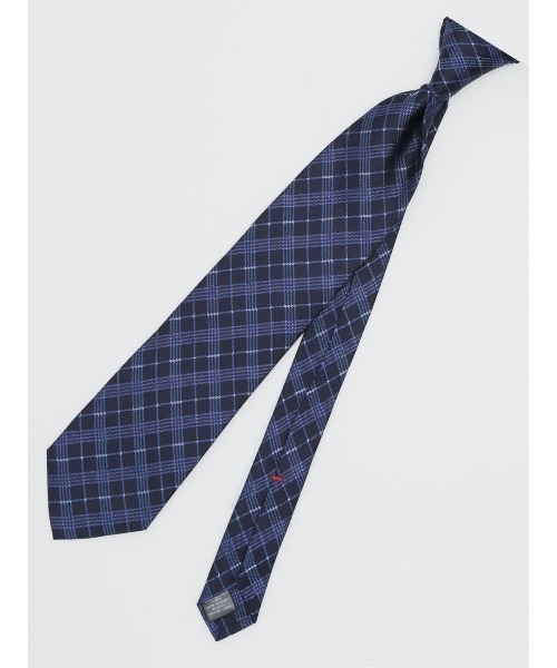 タカキュー セッテピエゲ シルクチェック柄 レギュラータイ 8.5cm幅（ネクタイ）｜TAKA-Q（タカキュー）