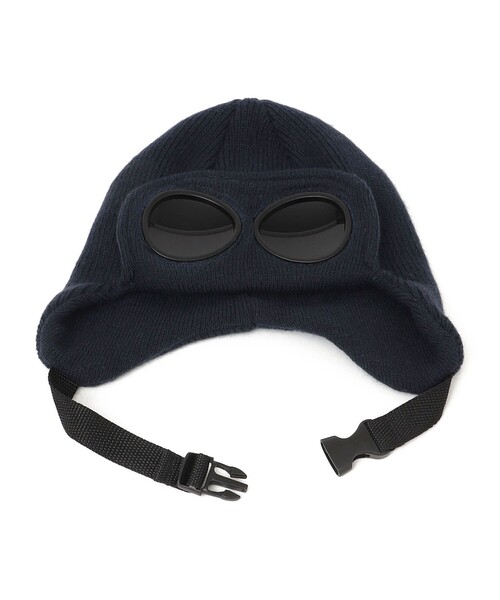 THE PARK SHOP(ザパークショップ)の「【WEB限定】THE PARK SHOP:GOGGLE SNOW CAP(ニットキャップ/ビーニー・キッズ・ブラック/ダークグリーン/グレー/ネイビー・ONE SIZE)」の4枚目の写真