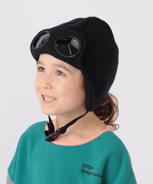 THE PARK SHOP(ザパークショップ)の「【WEB限定】THE PARK SHOP:GOGGLE SNOW CAP(ニットキャップ/ビーニー・キッズ・ブラック/ダークグリーン/グレー/ネイビー・ONE SIZE)」の13枚目の写真