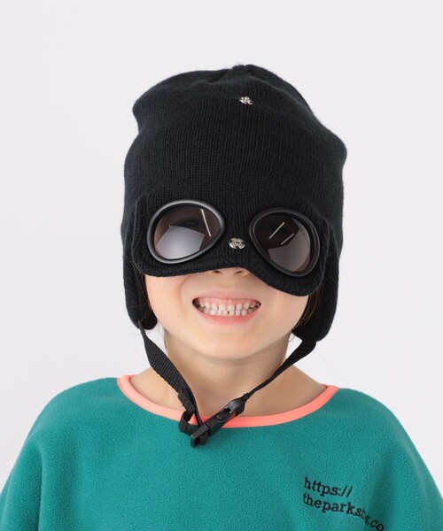 THE PARK SHOP(ザパークショップ)の「【WEB限定】THE PARK SHOP:GOGGLE SNOW CAP(ニットキャップ/ビーニー・キッズ・ブラック/ダークグリーン/グレー/ネイビー・ONE SIZE)」の14枚目の写真