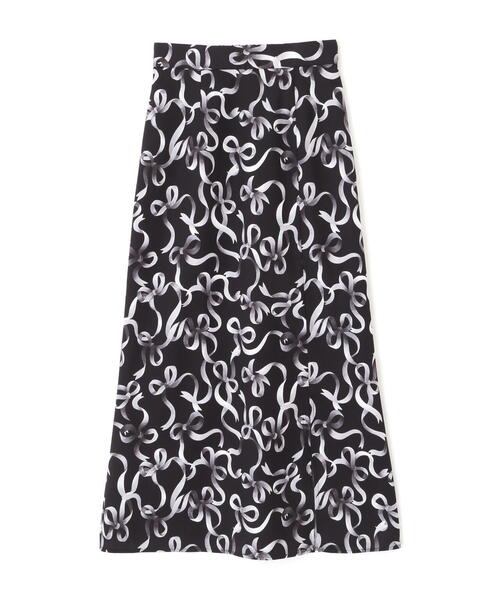 PROPORTION BODY DRESSING（プロポーションボディドレッシング）の「リボン柄ナロースカート / 1214220507（スカート・レディース・グレー/ブラック・SMALL/MEDIUM）」の22枚目の写真