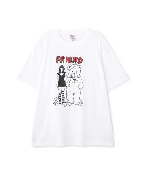 FREE'S MART（フリーズマート）の「【WA01】fulla_kadoTシャツ（Tシャツ/カットソー・レディース・ピンク/ホワイト・FREE）」の3枚目の写真