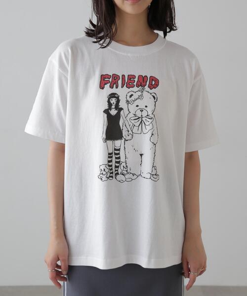 FREE'S MART（フリーズマート）の「【WA01】fulla_kadoTシャツ（Tシャツ/カットソー・レディース・ピンク/ホワイト・FREE）」の10枚目の写真