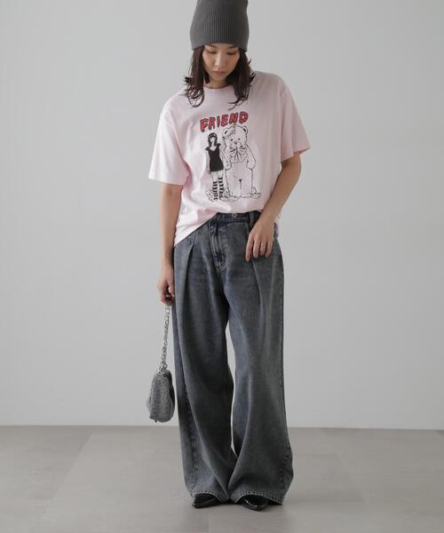 FREE'S MART（フリーズマート）の「【WA01】fulla_kadoTシャツ（Tシャツ/カットソー・レディース・ピンク/ホワイト・FREE）」の21枚目の写真