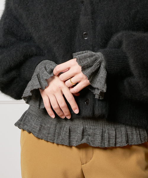 【新品未使用】babaco ババコ ロングスリーブプルオーバー IENA セール】babaco/ババコ Fine Wool Ribbed Long Sleeve プル