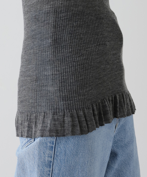 【新品未使用】babaco ババコ ロングスリーブプルオーバー IENA セール】babaco/ババコ Fine Wool Ribbed Long Sleeve プル