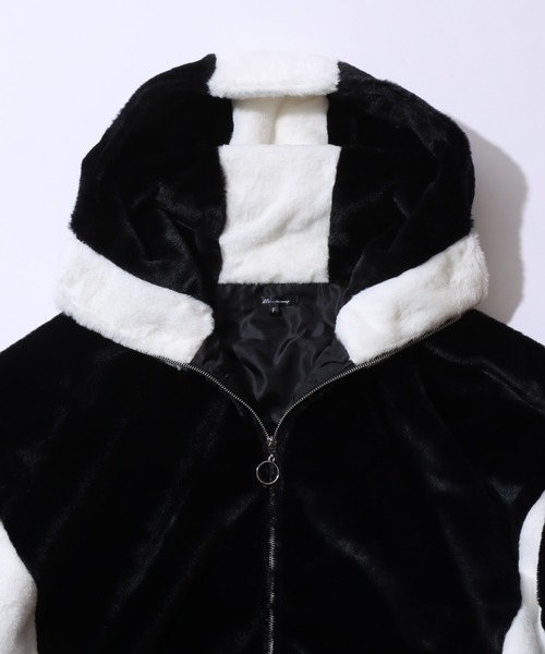 セール】2025AW新色追加 Cyber Design Fur Hoodie/オーバー