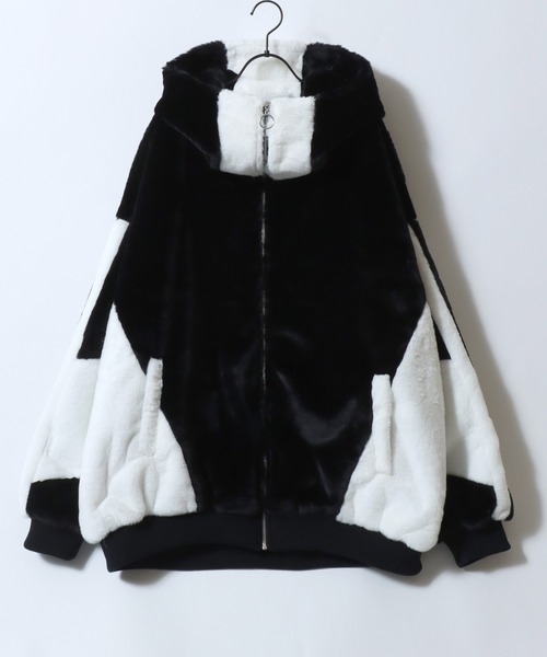 THEAIRTOWN ファーパーカー グレー（灰色）系 THEAIRTOWN(ジエアタウン) パーカー・フーディ