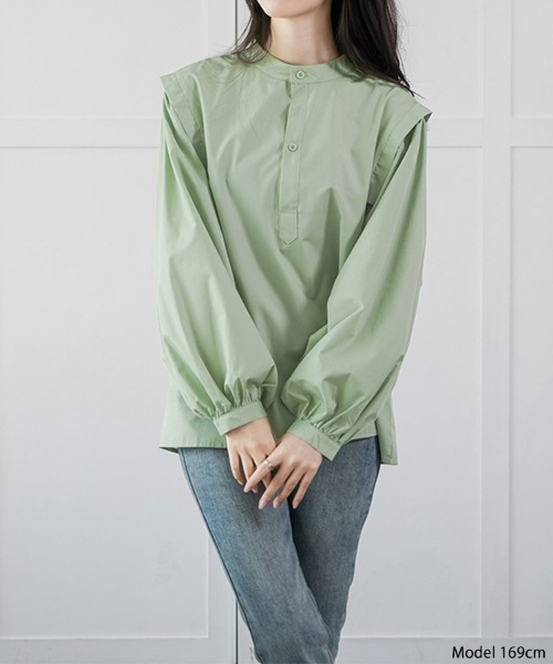 オフィスデイリーの大人ブラウス バルーンスリーブブラウス 長袖