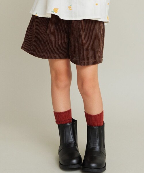 BRANSHES（ブランシェス）の「【綿100％】コーデュロイショートパンツ（その他パンツ・キッズ・ブラック/ブラウン/アイボリー・90/130/140/110/100/120/150）」の3枚目の写真