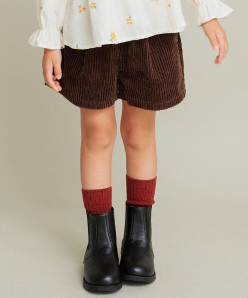 BRANSHES（ブランシェス）の「【綿100％】コーデュロイショートパンツ（その他パンツ・キッズ・ブラック/ブラウン/アイボリー・90/130/140/110/100/120/150）」の9枚目の写真