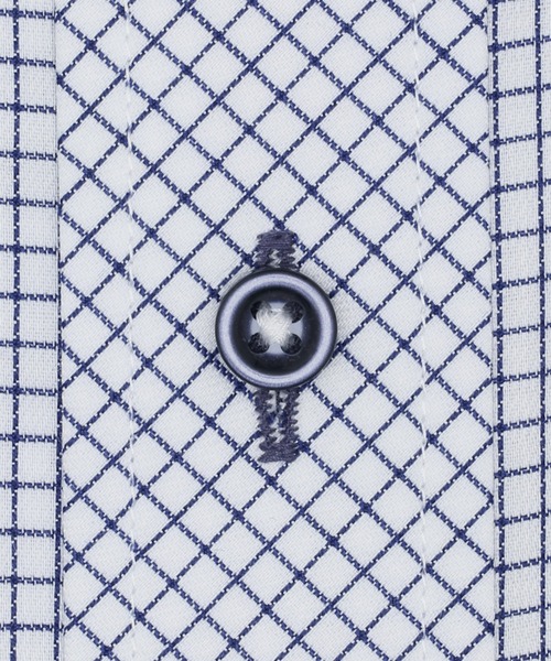 TOKYO SHIRTS(トウキョウシャツ)の「超形態安定ノーアイロン ボタンダウン 長袖ビジネスワイシャツ(ビジネスシャツ・メンズ・ネイビー・首回り37cm-裄丈80cm/首回り39cm-裄丈80cm/首回り39cm-裄丈84cm/首回り41cm-裄丈82cm/首回り41cm-裄丈86cm/首回り42cm-裄丈82cm/首回り42cm-裄丈86cm/首回り43cm-裄丈86cm/首回り43cm-裄丈82cm/首回り37cm-裄丈84cm)」の3枚目の写真