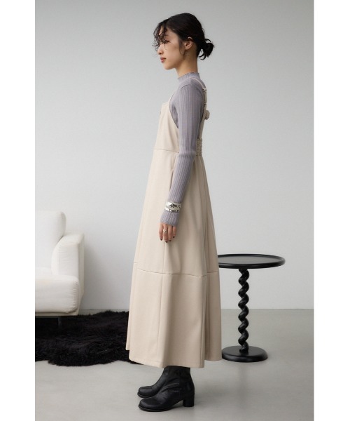 AZUL by moussy（アズールバイマウジー）の「フェイクレザーZIPジャンパースカート（ジャンパースカート・レディース・ブラック/ライトベージュ・SMALL/MEDIUM）」の18枚目の写真