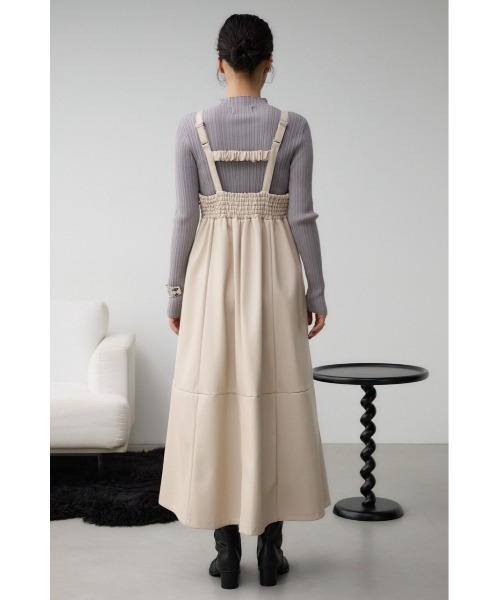 AZUL by moussy（アズールバイマウジー）の「フェイクレザーZIPジャンパースカート（ジャンパースカート・レディース・ブラック/ライトベージュ・SMALL/MEDIUM）」の19枚目の写真