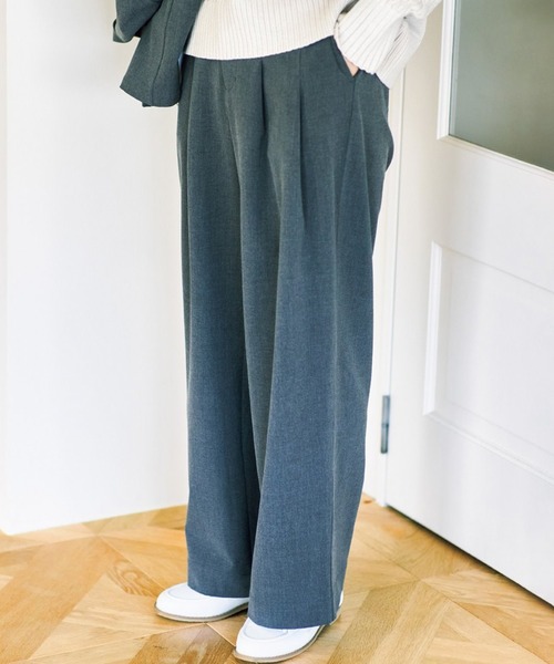 ａｎｄ ｍｙｅｒａ こ綺麗スラックス（スラックス）｜and myera（アンド マイラ）