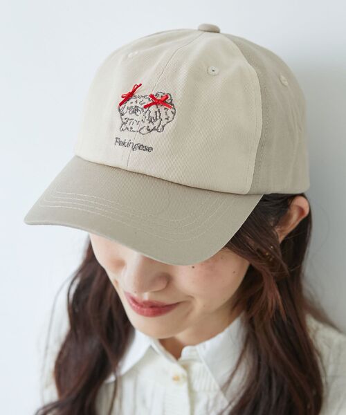 MAJESTIC LEGON（マジェスティックレゴン）の「SZKコラボ チャーミングCAP（キャップ・レディース・サックスブルー/ベージュ/ネイビー・FREE）」の2枚目の写真