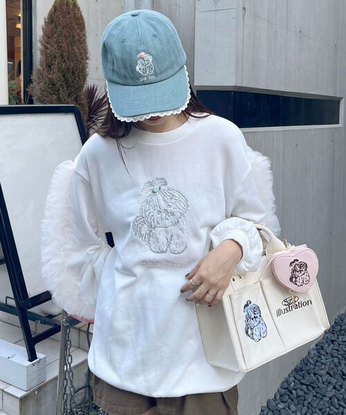 MAJESTIC LEGON（マジェスティックレゴン）の「SZKコラボ チャーミングCAP（キャップ・レディース・サックスブルー/ベージュ/ネイビー・FREE）」の6枚目の写真