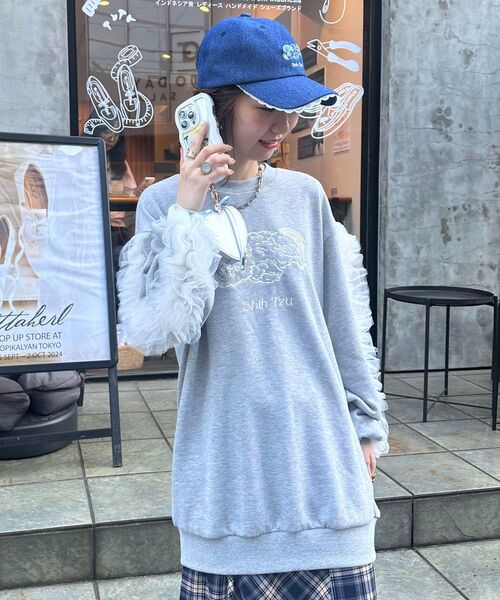 MAJESTIC LEGON（マジェスティックレゴン）の「SZKコラボ チャーミングCAP（キャップ・レディース・サックスブルー/ベージュ/ネイビー・FREE）」の9枚目の写真