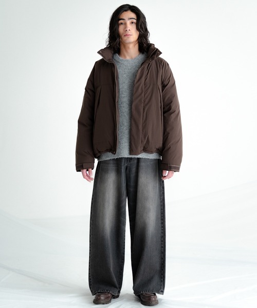 SINSS（シンス）の「Short puff jacket / ショートパフジャケット（ダウンジャケット/コート・メンズ・ブラック/チャコール/ライトグレー/ブラウン・SMALL/MEDIUM/LARGE/X-SMALL）」の7枚目の写真