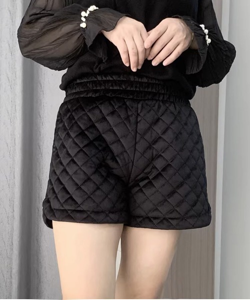 rosymonster ロージーモンスター　ベロアキルティングショートパンツ rosymonster ロージーモンスター ベロアキルティングショート