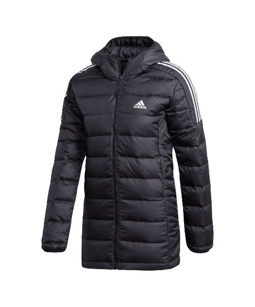 adidas(アディダス)の「アディダス adidas エッセンシャルズ ダウンパーカー(ダウンジャケット/コート・レディース・ブラック/ネイビー・S/M/L/XL)」の2枚目の写真