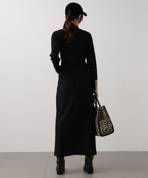 saloon（サルーン）の「SALOON(サルーン)/メルトンジャージタイトスカート　ロング丈（スカート・レディース・オフホワイト/ブラック/グリーン・SMALL/MEDIUM）」の14枚目の写真