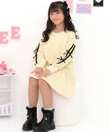 Bee des Bee（ビーデスビー）の「ラインリボン長袖ワンピース（ワンピース）」