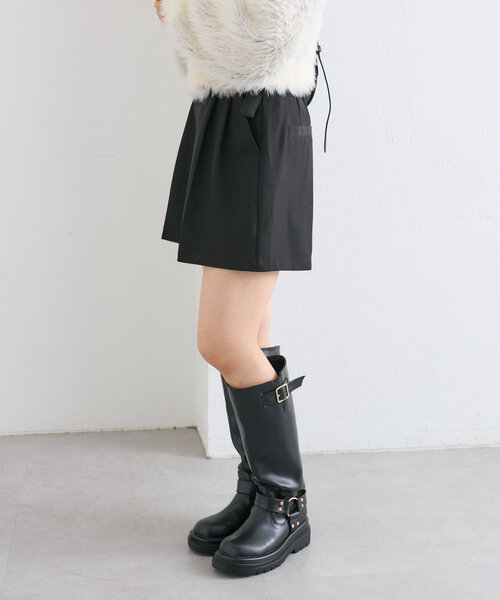w closet（ダブルクローゼット）の「ダブルベルトショートパンツ（その他パンツ・レディース・ベージュ/ブラウン/ブラック・FREE）」の4枚目の写真