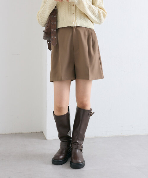 w closet（ダブルクローゼット）の「ダブルベルトショートパンツ（その他パンツ・レディース・ベージュ/ブラウン/ブラック・FREE）」の13枚目の写真