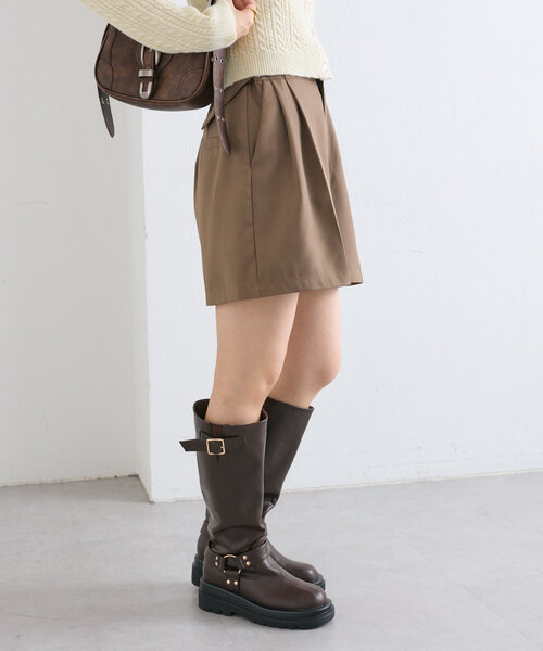w closet（ダブルクローゼット）の「ダブルベルトショートパンツ（その他パンツ・レディース・ベージュ/ブラウン/ブラック・FREE）」の14枚目の写真