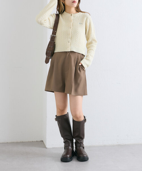 w closet（ダブルクローゼット）の「ダブルベルトショートパンツ（その他パンツ・レディース・ベージュ/ブラウン/ブラック・FREE）」の17枚目の写真