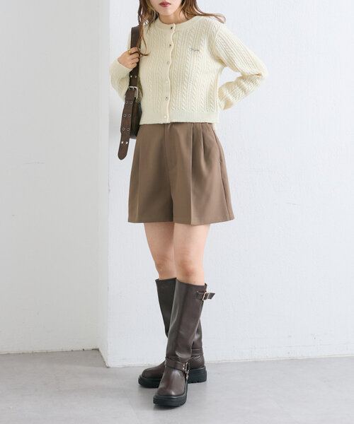 w closet（ダブルクローゼット）の「ダブルベルトショートパンツ（その他パンツ・レディース・ベージュ/ブラウン/ブラック・FREE）」の18枚目の写真