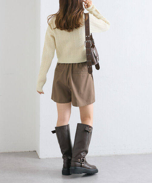 w closet（ダブルクローゼット）の「ダブルベルトショートパンツ（その他パンツ・レディース・ベージュ/ブラウン/ブラック・FREE）」の20枚目の写真
