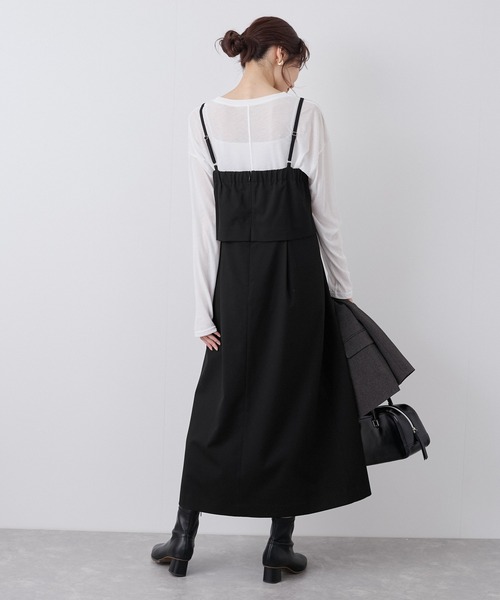 ROPE' PICNIC(ロペピクニック)の「セットアップ風キャミワンピース(ワンピース・レディース・グレー/ブラック・38/36)」の7枚目の写真