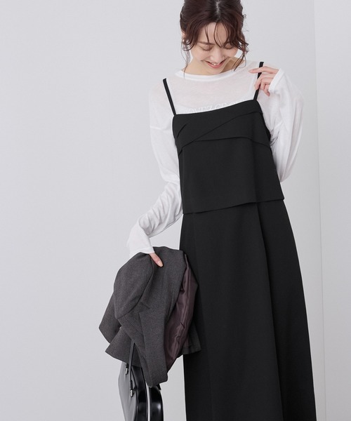 ROPE' PICNIC(ロペピクニック)の「セットアップ風キャミワンピース(ワンピース・レディース・グレー/ブラック・38/36)」の8枚目の写真