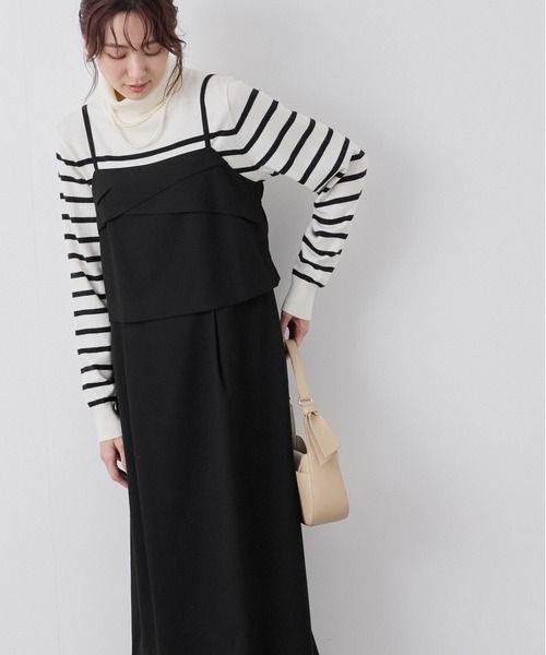 ROPE' PICNIC(ロペピクニック)の「セットアップ風キャミワンピース(ワンピース・レディース・グレー/ブラック・38/36)」の10枚目の写真