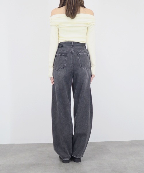 セール】【ZOZO限定】オフショルダーニットトップス／offshoulder knit