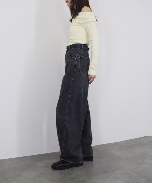 セール】【ZOZO限定】オフショルダーニットトップス／offshoulder knit