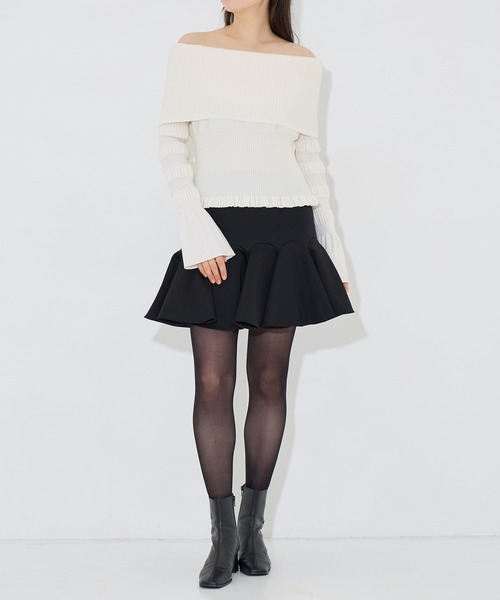【FETICO】STRIPE RIB KNIT JUMPER長袖ニットセーター FETICO ニット セーター 「FETICO/フェティコ」別注 STRIPE KNIT