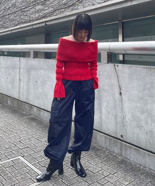 【FETICO】STRIPE RIB KNIT JUMPER長袖ニットセーター FETICO ニット セーター 「FETICO/フェティコ」別注 STRIPE KNIT