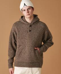 40ｃｔ＆525 | ◆カラーネップニットパーカ(ニット/セーター)