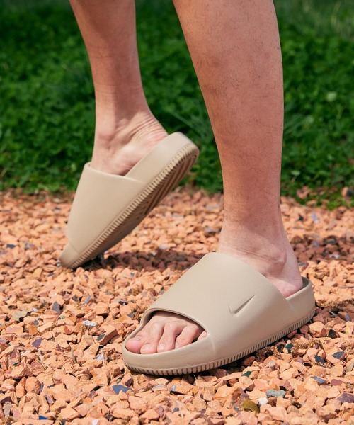 Nike Calm Slide ナイキ カーム スライドカーキ26cm NIKE CALM SLIDE KHAKI/KHAKI（ナイキ カーム スライド-カーキ