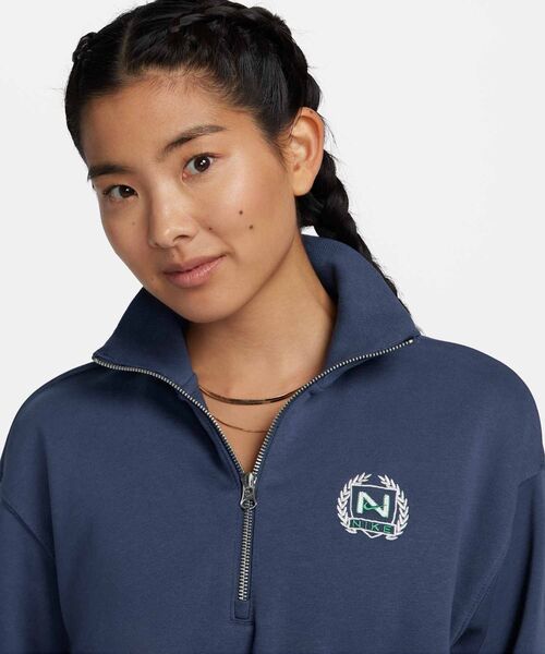 Nike ネイビー プルオーバー ウォームアップウェア セール】《セットアップ対応商品》ナイキ スポーツウェア ウィメンズ