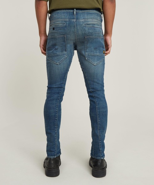 G-STAR(ジースター)の「D-STAQ 3D SLIM JEANS/ヴィンテージライク立体裁断スリムテーパードジーンズ(デニムパンツ・メンズ・インディゴブルー・34/32/33/30/31/30/28/30/33/32/32/30/30/32/27inch/34/30/36/32)」の5枚目の写真