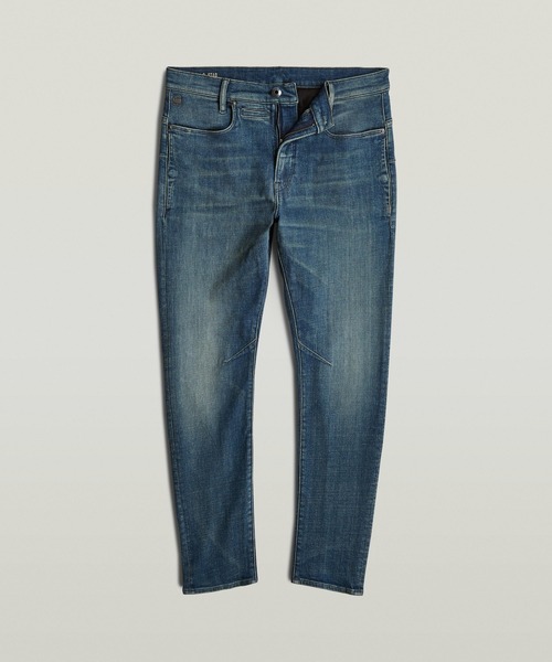 G-STAR(ジースター)の「D-STAQ 3D SLIM JEANS/ヴィンテージライク立体裁断スリムテーパードジーンズ(デニムパンツ・メンズ・インディゴブルー・34/32/33/30/31/30/28/30/33/32/32/30/30/32/27inch/34/30/36/32)」の3枚目の写真