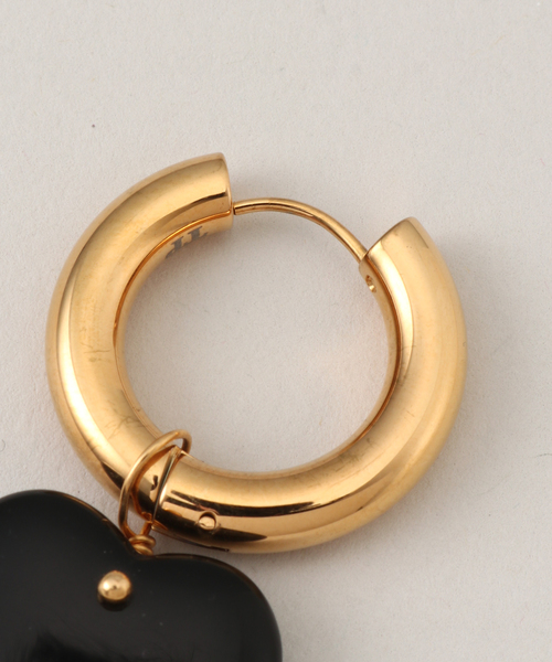 TIMELESS PEARLY/タイムレスパーリー】Black earrings：ピアス（両耳用