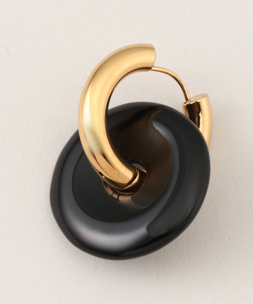 TIMELESS PEARLY/タイムレスパーリー】Black earrings：ピアス（両耳用