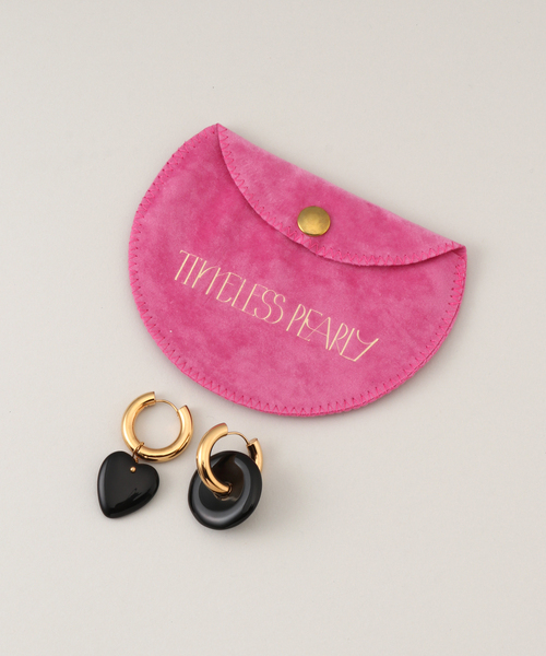 TIMELESS PEARLY/タイムレスパーリー】Black earrings：ピアス（両耳用